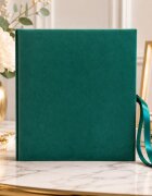Procart Album foto elegant velvet 500 fotografii 10x15 catifea verde pagini negre premium