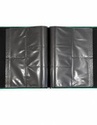 Procart Album foto elegant velvet 500 fotografii 10x15 catifea verde pagini negre premium