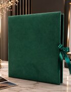 Procart Album foto elegant velvet 500 fotografii 10x15 catifea verde pagini negre premium