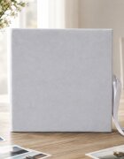 Procart Album foto premium velvet 500 poze 10x15 cm catifea gri file negre inchidere panglica satinata