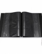 Procart Album foto premium velvet 500 poze 10x15 cm catifea gri file negre inchidere panglica satinata