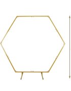 Procart Arcada decor evenimente forma hexagonala cadru metal diametru 2 m aurie