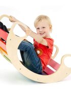 Procart Balansoar rocker din lemn placa de echilibru multifunctional multicolor