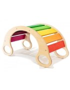 Procart Balansoar rocker din lemn placa de echilibru multifunctional multicolor