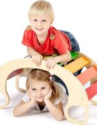 Procart Balansoar rocker din lemn placa de echilibru multifunctional multicolor