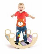 Procart Balansoar rocker din lemn placa de echilibru multifunctional multicolor