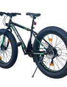 Procart Bicicleta fat bike 26 inch cadru 17 inch schimbator shimano 21 viteze frane pe disc negruverde