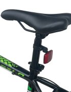 Procart Bicicleta fat bike 26 inch cadru 17 inch schimbator shimano 21 viteze frane pe disc negruverde