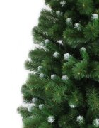 Procart Brad artificial pin canadian 180 cm diametru 118 cm 89 ramuri 455 ace varfuri ninse verde