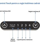 Procart Cadru de birou electric dublu motorizat inaltime reglabila 64-129 cm memorare 4 pozitii