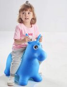 Procart Calut gonflabil albastru pentru copii jucarie saltareata din cauciuc 58x26x52 cm