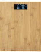 Procart Cantar corporal digital 180 kg afisaj lcd aspect bambus 28x28 cm