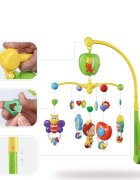 Procart Carusel muzical pentru patut rotativ timer 3 moduri muzicale figurine albinute multicolor