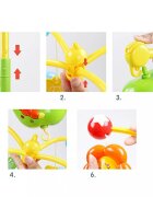 Procart Carusel muzical pentru patut rotativ timer 3 moduri muzicale figurine albinute multicolor