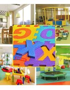 Procart Covor spuma eva tip puzzle cu cifre si litere 3.2 m2 36 piese 30x30 cm grosime 0.9 cm