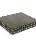 Procart Covoras puzzle pufos 61.5x61.5x1.7 cm spuma eva set 2 piese culoare gri