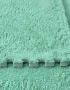 Procart Covoras puzzle pufos 61.5x61.5x1.7 cm spuma eva set 2 piese culoare mint green