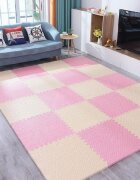 Procart Covoras puzzle xl 60x60 cm grosime 2 cm spuma eva 2 piese culoare alb