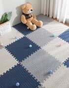Procart Covoras puzzle xl 60x60 cm grosime 2 cm spuma eva 2 piese culoare alb
