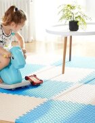 Procart Covoras puzzle xl 60x60 cm grosime 2 cm spuma eva 2 piese culoare albastru