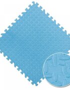 Procart Covoras puzzle xl 60x60 cm grosime 2 cm spuma eva 2 piese culoare albastru deschis