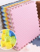 Procart Covoras puzzle xl 60x60 cm grosime 2 cm spuma eva 2 piese culoare galben