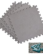 Procart Covoras puzzle xl 60x60 cm grosime 2 cm spuma eva 2 piese culoare gri