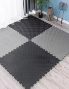 Procart Covoras tip puzzle xxl spuma eva 100x100 cm grosime 2 cm antiderapant bicolor culoare produs negrugri