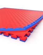 Procart Covoras tip puzzle xxl spuma eva 100x100 cm grosime 2 cm antiderapant rosualbastru