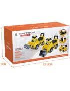 Procart Excavator fara pedale volan muzical cupa frontala 65.5x22.5x37 cm