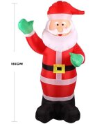 Procart Figurina mos craciun gonflabil 180 cm iluminat led pentru interior si exterior