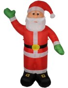 Procart Figurina mos craciun gonflabil 240 cm iluminat led pentru interior si exterior