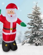 Procart Figurina mos craciun gonflabil 240 cm iluminat led pentru interior si exterior