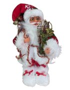 Procart Figurina mos craciun imbracaminte caciula si accesorii 30 cm