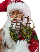 Procart Figurina mos craciun imbracaminte caciula si accesorii 30 cm