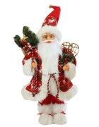 Procart Figurina mos craciun imbracaminte caciula si accesorii 30 cm