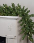 Procart Ghirlanda decorativa din brad artificial molid scandinav lungime 5.4 m verde natural aspect bogat