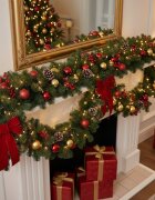 Procart Ghirlanda decorativa royal forest brad artificial dens lungime 5.4 m textura realista