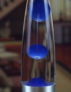 Procart Lampa decorativa lava blue 30w inaltime 41 cm alimentare priza
