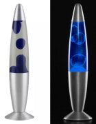 Procart Lampa decorativa lava blue 30w inaltime 41 cm alimentare priza