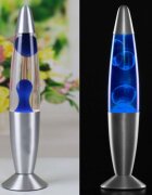 Procart Lampa decorativa lava blue 30w inaltime 41 cm alimentare priza