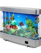 Procart Lampa decorativa model acvariu pesti ornamentali multicolor 30x23x7 cm