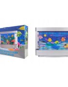 Procart Lampa decorativa model acvariu pesti ornamentali multicolor 30x23x7 cm