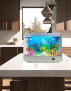 Procart Lampa decorativa model acvariu pesti ornamentali multicolor 30x23x7 cm