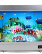 Procart Lampa decorativa model acvariu pesti ornamentali multicolor 30x23x7 cm