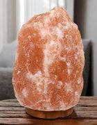 Procart Lampa sare himalaya suport din lemn intrerupator greutate 10-12 kg