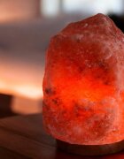Procart Lampa sare himalaya suport din lemn intrerupator greutate 10-12 kg