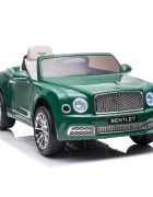 Procart Masina electrica pentru copii Bentley Mulsanne 2 motoare 35w mp3 maxim 30 kg telecomanda roti eva verde
