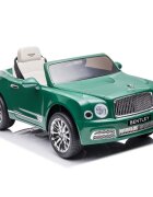 Procart Masina electrica pentru copii Bentley Mulsanne 2 motoare 35w mp3 maxim 30 kg telecomanda roti eva verde