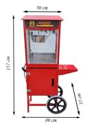 Procart Masina pentru popcorn 1600w vas teflon 100 g 200-230 grade celsius roti deplasare